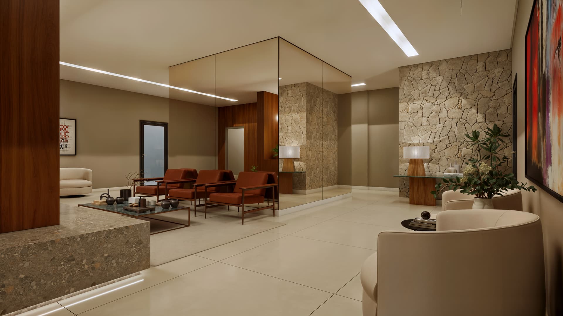ÁREA COMUM - HALL SOCIAL