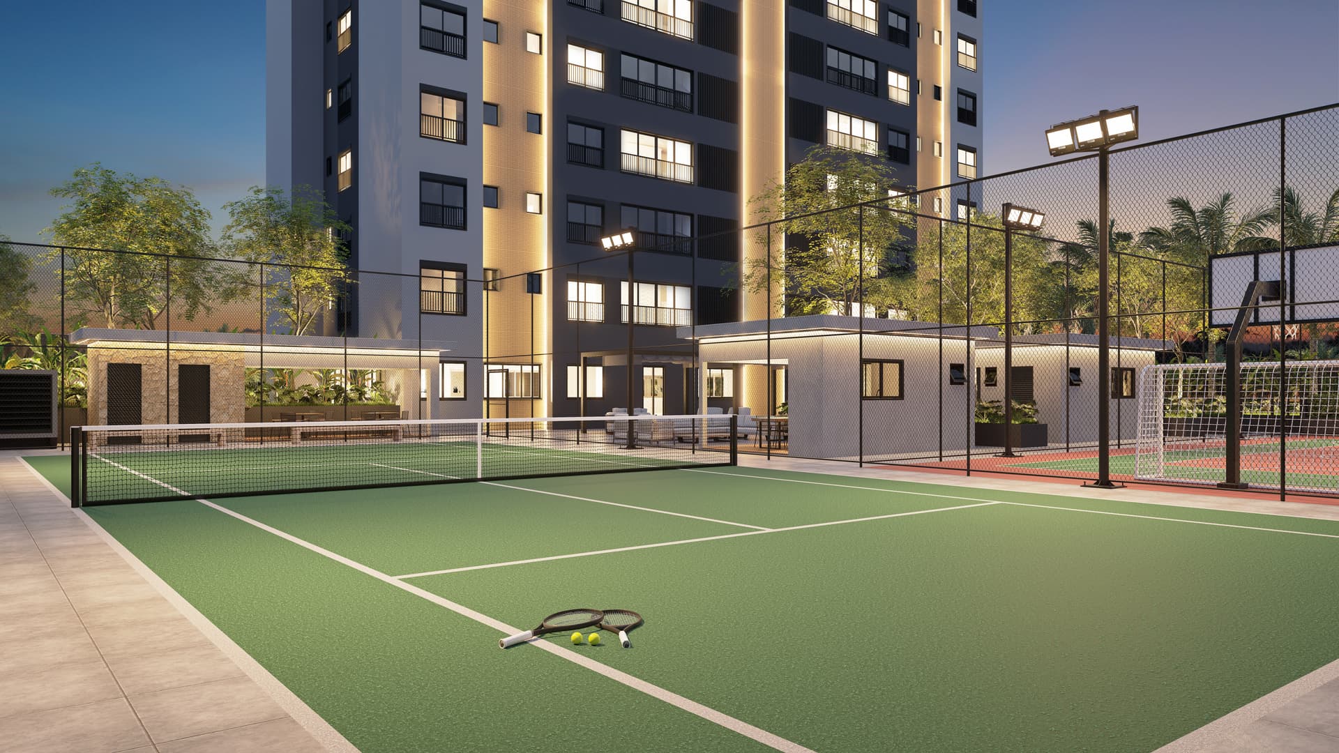 ÁREA COMUM - QUADRA TENNIS